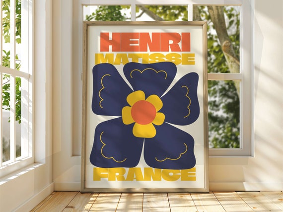 Henri Matisse Floral Art Poster Exhibition Gallery Print Famous