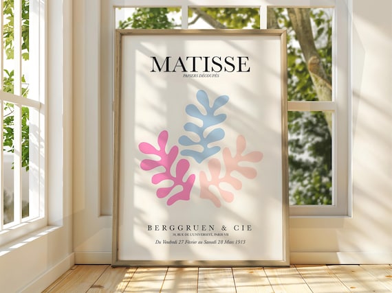 Henri Matisse Papiers Decoupes Berggruen Paris Cutout Leaves Poster
