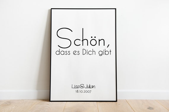 Nice That You Exist Poster Personalized With Date