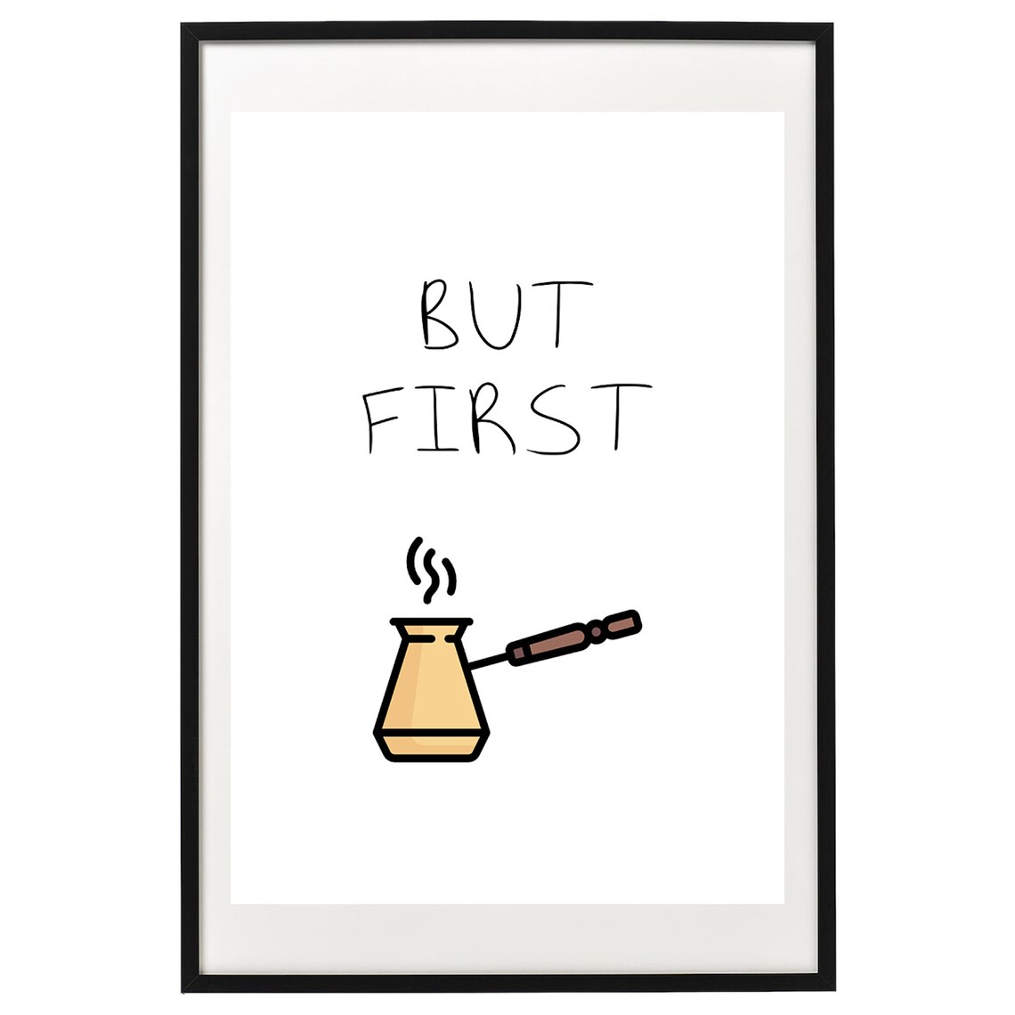 But First Turkish Coffee Art Print, Kitchen Decor - Image 2