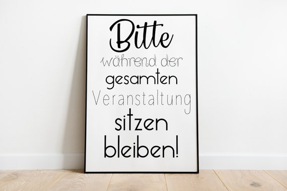 Please Remain Seated Funny Bathroom Art Print