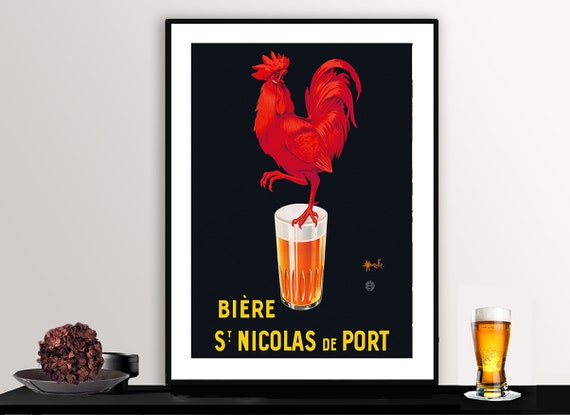 Bire St Nicolas De Port Vintage Fooddrink Poster Poster Paper Or Print Gift Idea