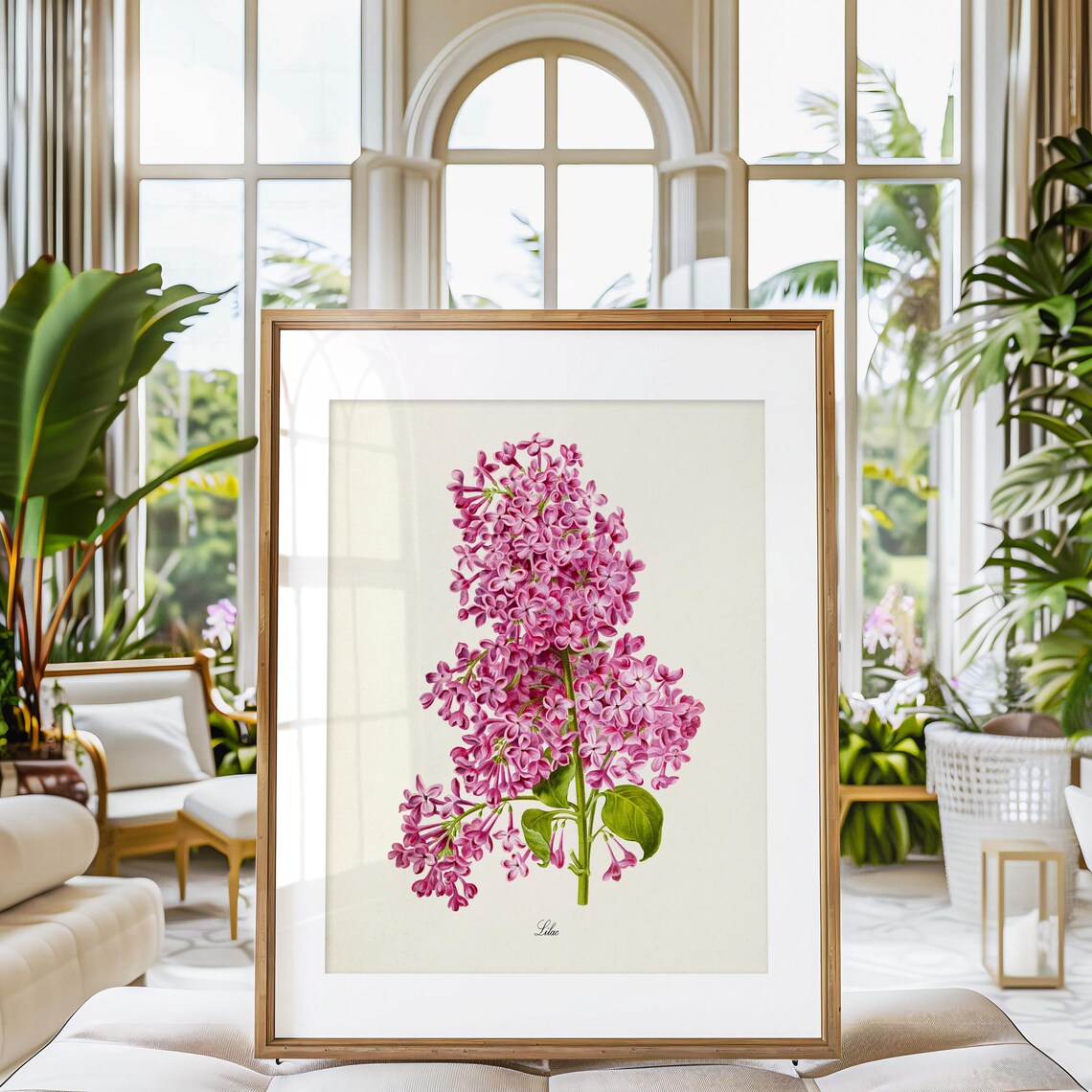 Lilac Flower Botanical Art Print, Floral Decor - Image 3