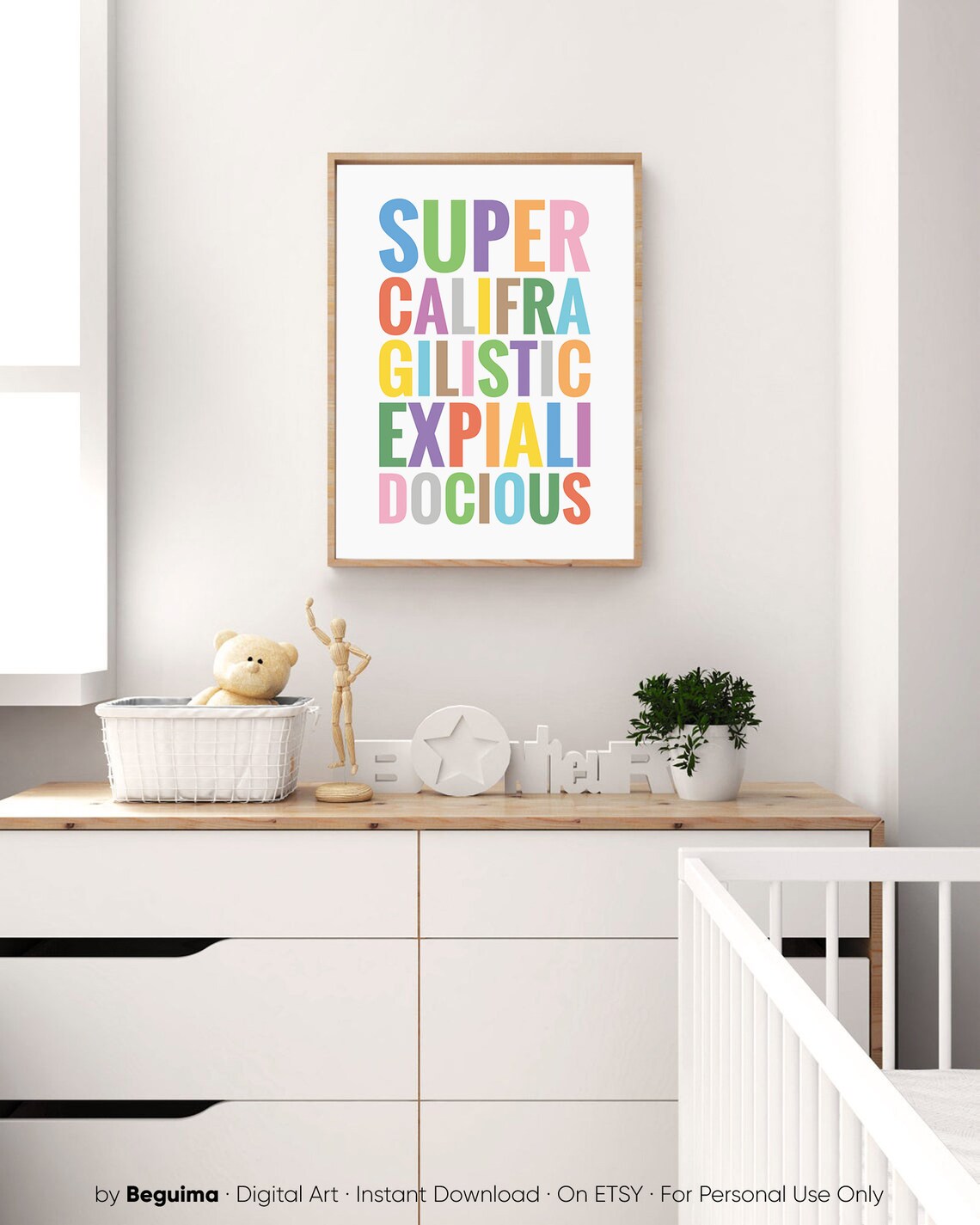 Supercalifragilisticexpialidocious Mary Poppins Nursery Poster - Image 4
