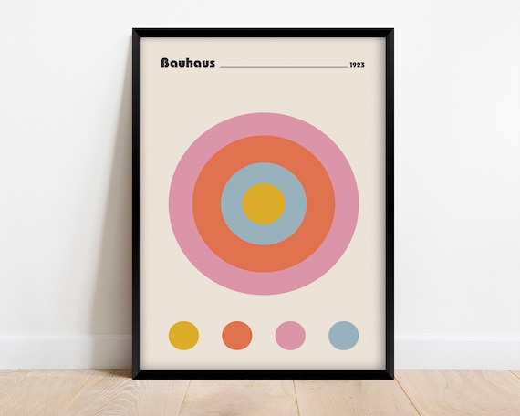 Bauhaus Exhibition Poster 1923, Mid-Century Art Print