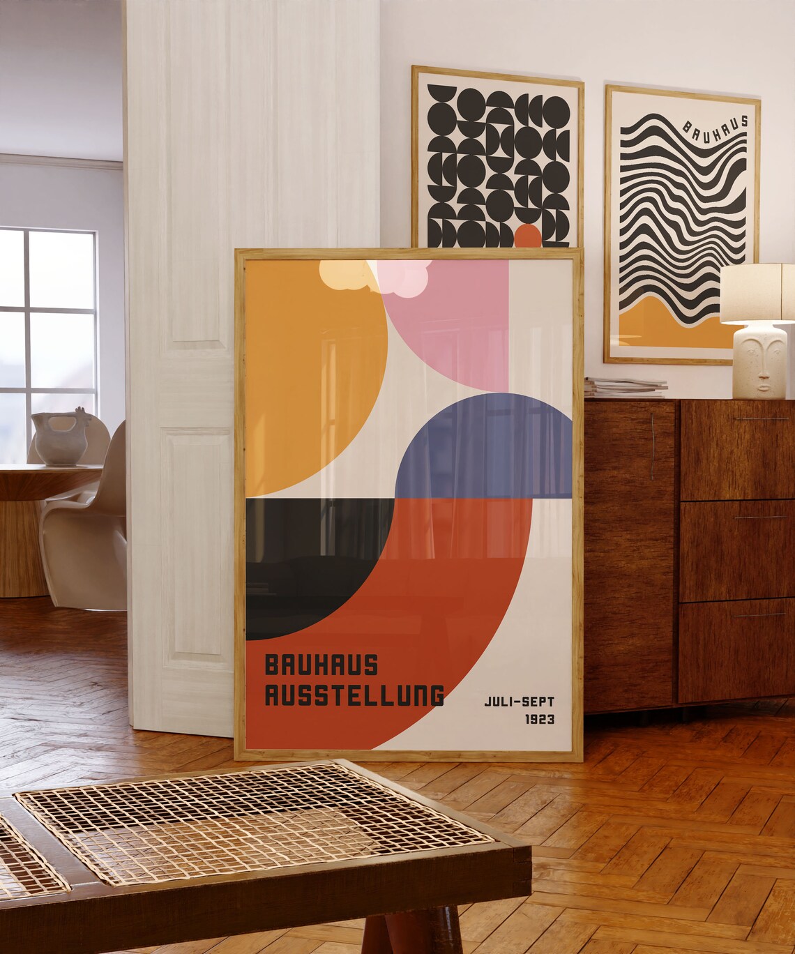 Bauhaus 1923 Mid Century Modern Poster Print