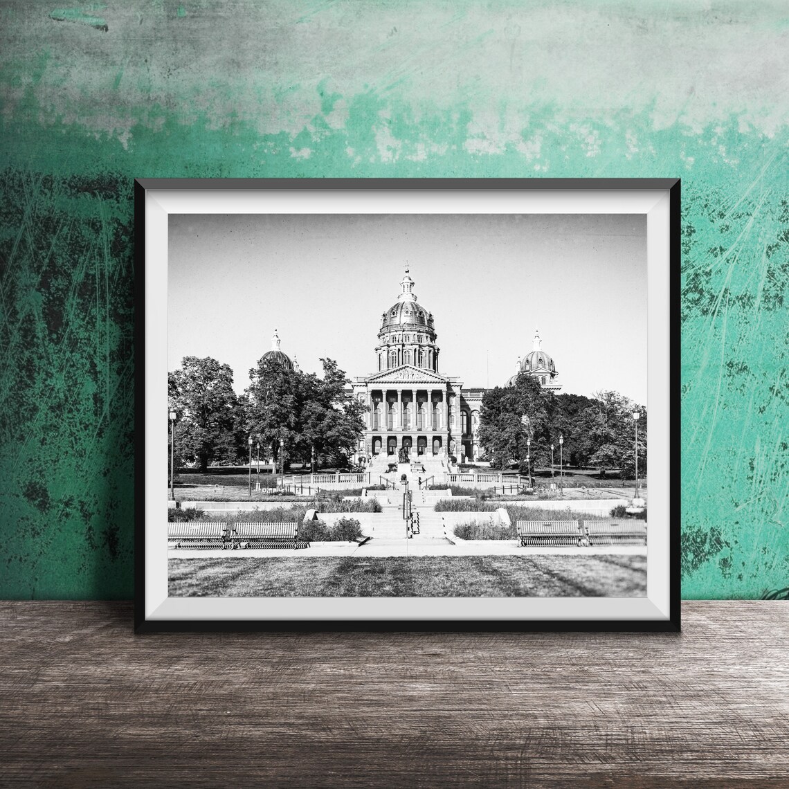Iowa State Capitol Building, Des Moines Travel Poster - Image 2