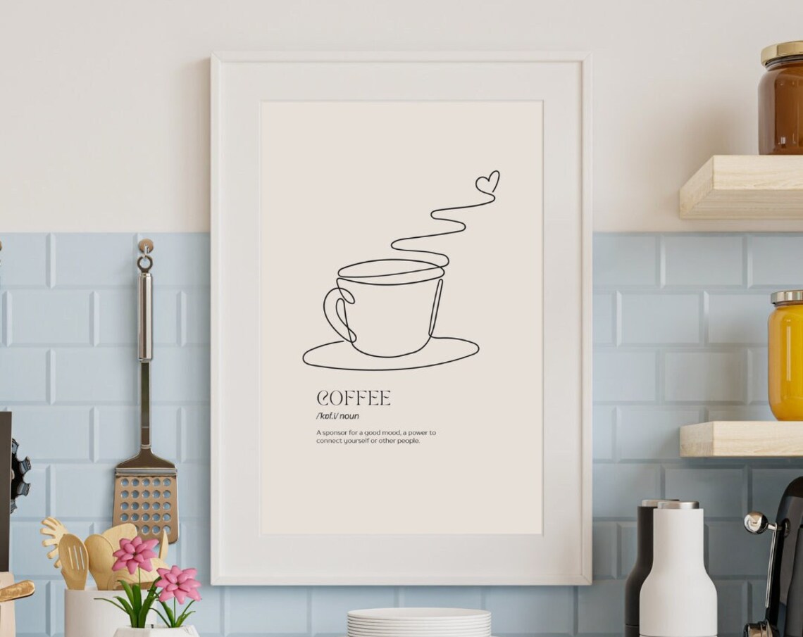 Coffee Theme Decoration Art Print