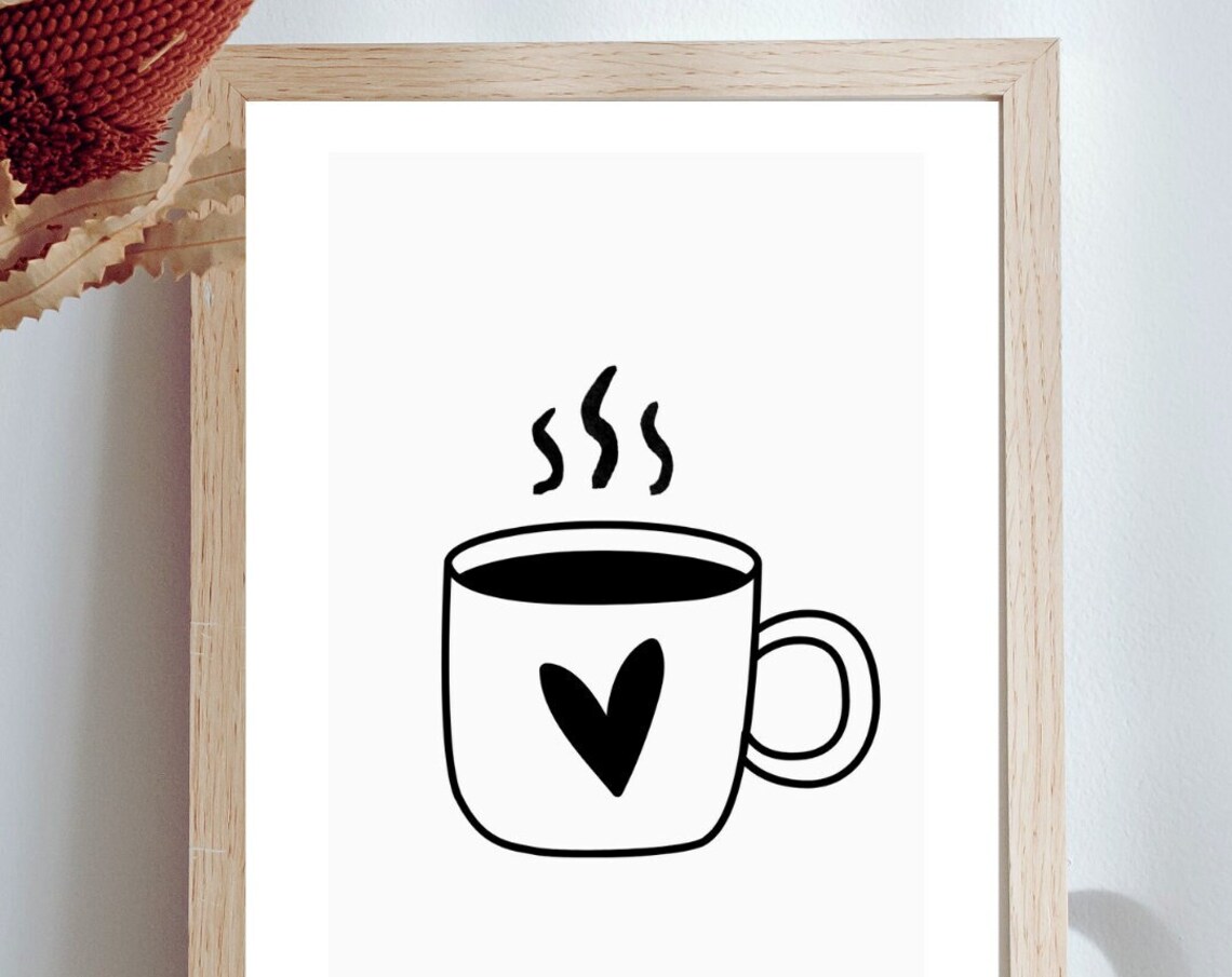 Coffee Theme Maybe Too Hot To Handle Art Print