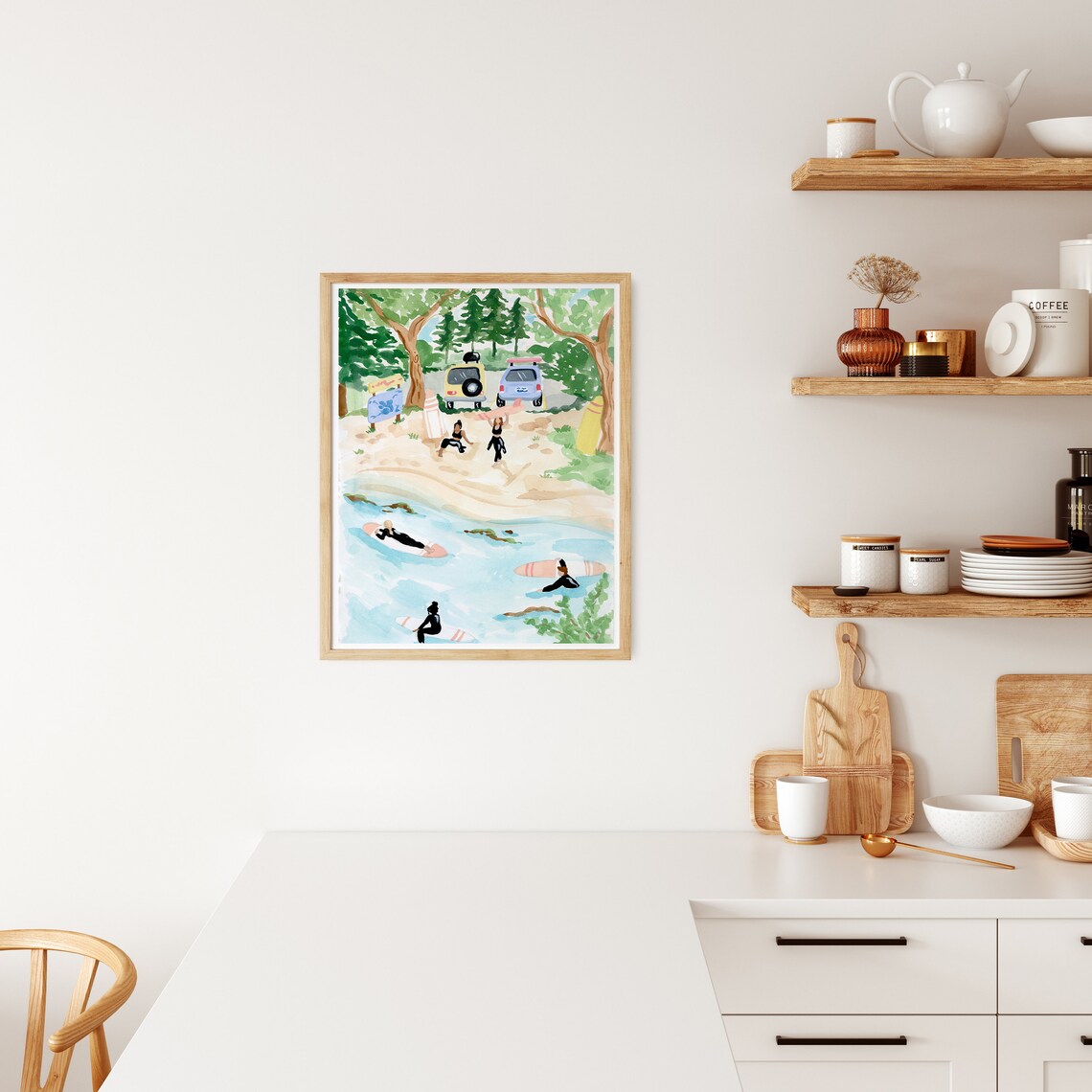Beach Print Ocean Wall Art, British Columbia - Image 3