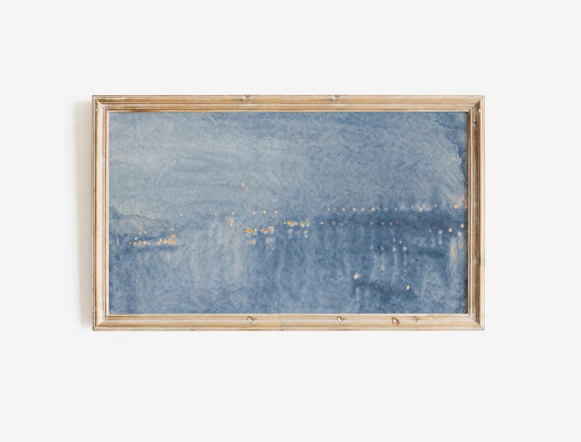 Abstract Seascape Coastal Art Print for TV Decor - Image 2