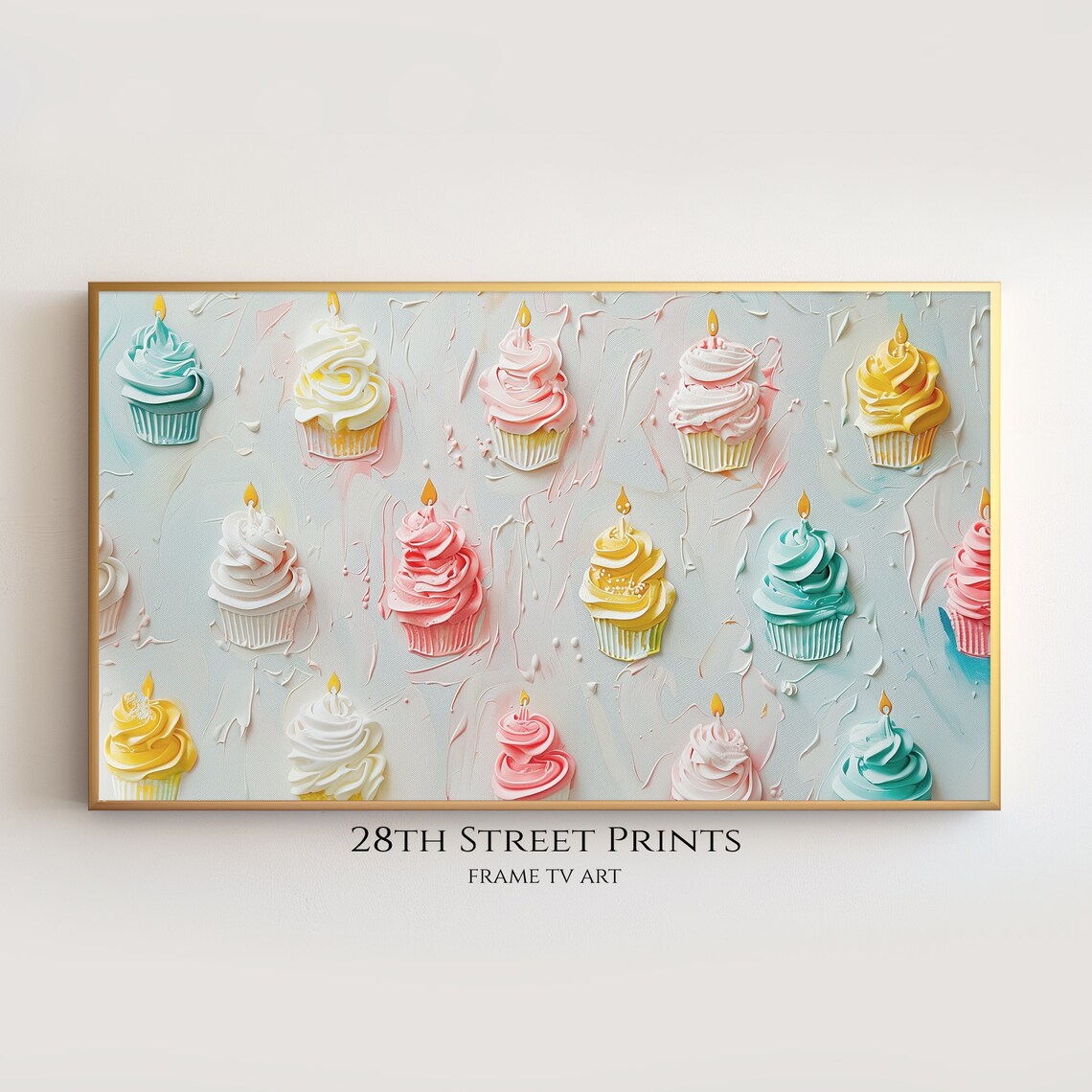 Birthday Cupcakes Birthday Decor Art Print - Image 3