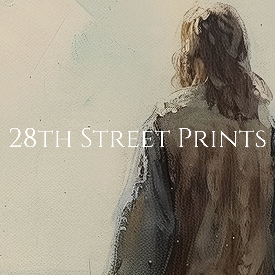 Jesus Shepherd Oil Painting Spring Art Print - Image 2