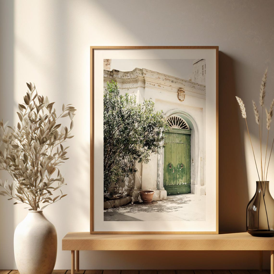 Malta Green Door Photography Mediterranean Architecture Wall Art