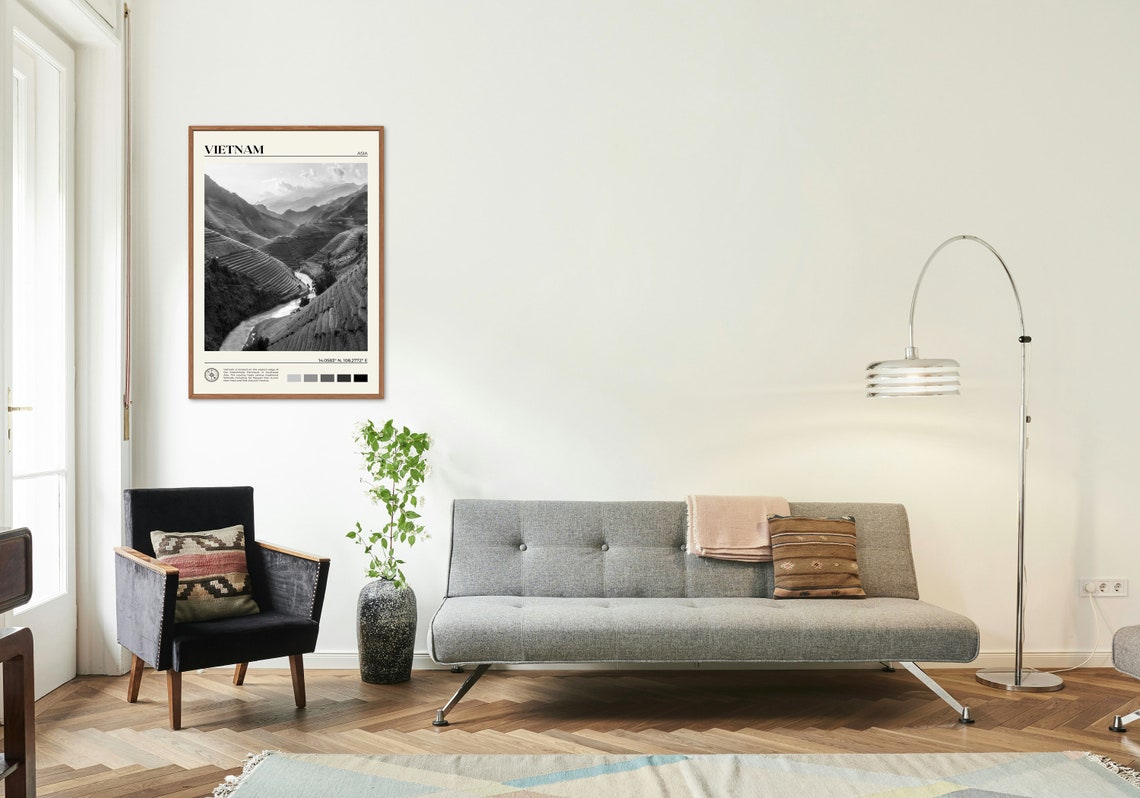 Black And White Vietnam Print Vietnam Wall Art Vietnam Poster Vietnam Photo Vietnam Poster Print Vietnam Wall Decor Asia Poster - Image 3