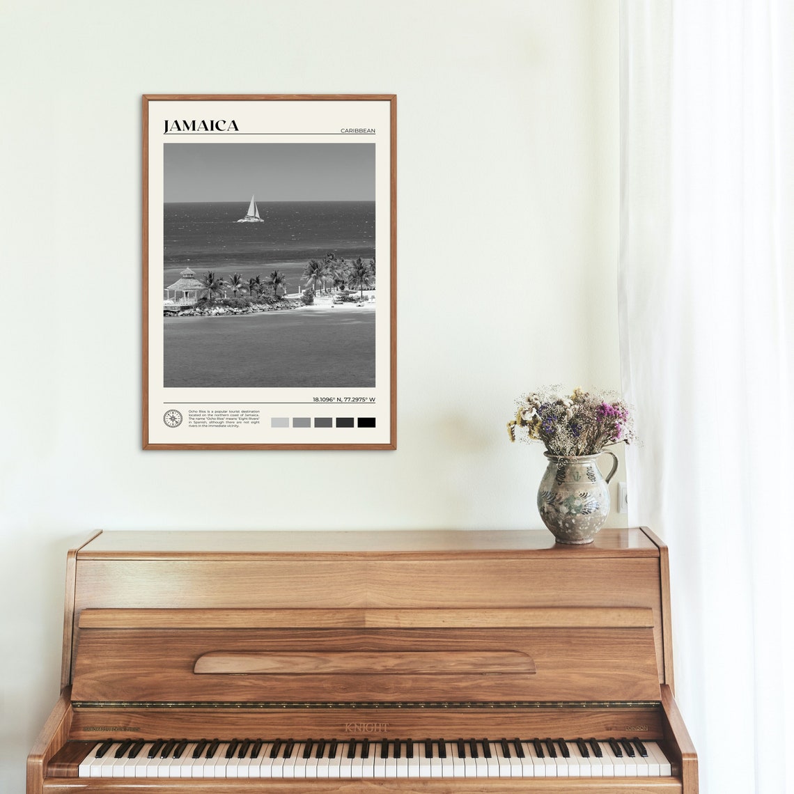 Black And White Jamaica Print Jamaica Wall Art Jamaica Poster Jamaica Photo Jamaica Poster Print Jamaica Decor Kingston Caribbean - Image 2