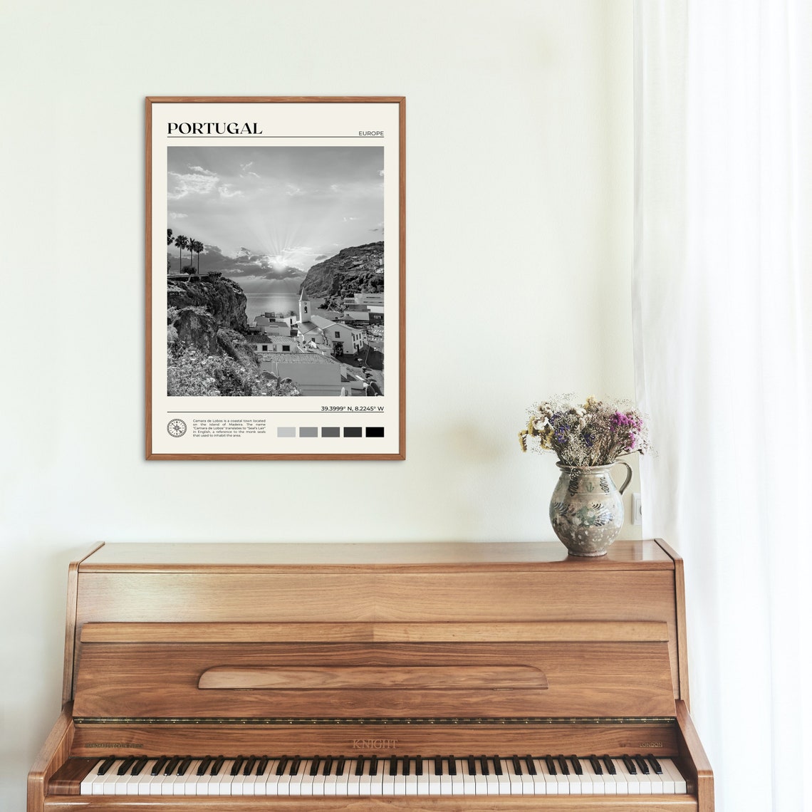 Black And White Portugal Print Portugal Wall Art Portugal Poster Portugal Photo Portugal Poster Print Portugal Wall Decor Lisbon - Image 2