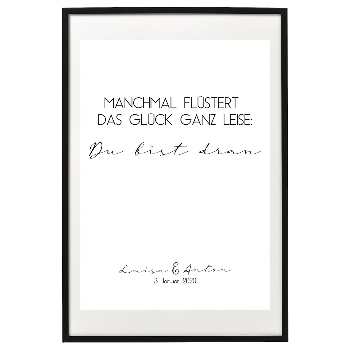 Sometimes Luck Whispers Its Your Turn Personalized Poster - Image 2