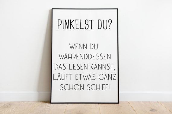 Are You Peeing Bathroom Humor Poster Print