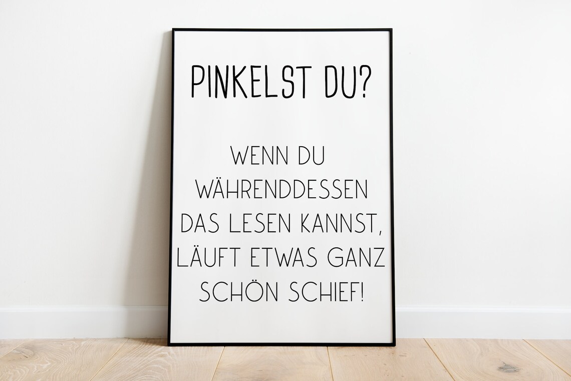 Are You Peeing Bathroom Humor Poster Print