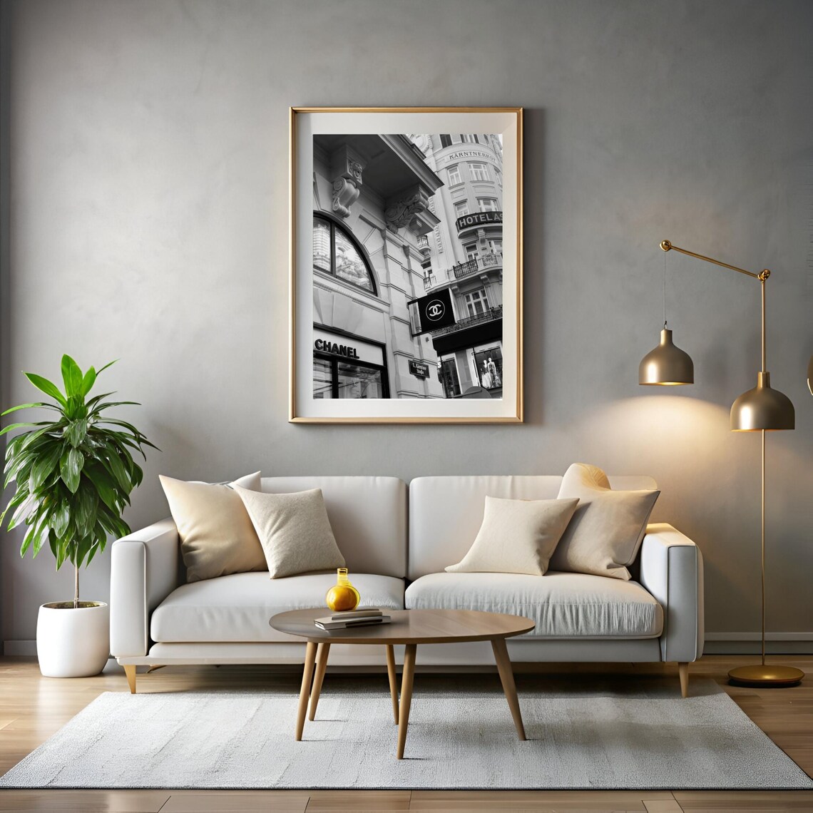 Chanel Kärntner Strasse Vienna Boutique Black And White Fashion Poster - Image 2
