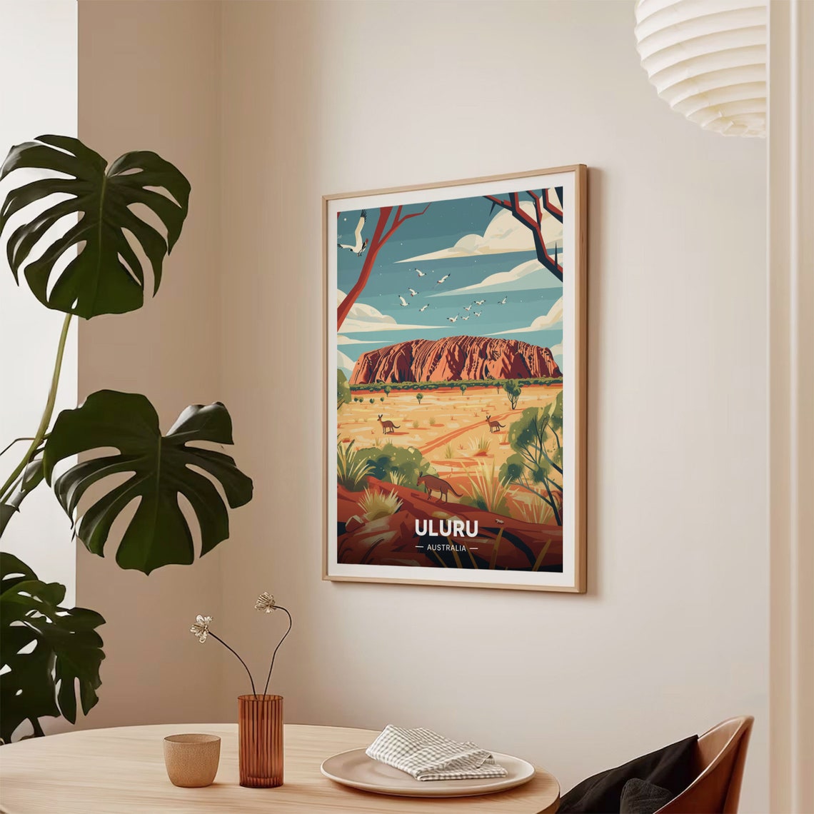 Uluru Ayers Rock Australia Red Centre Desert Landscape Travel Poster - Image 2