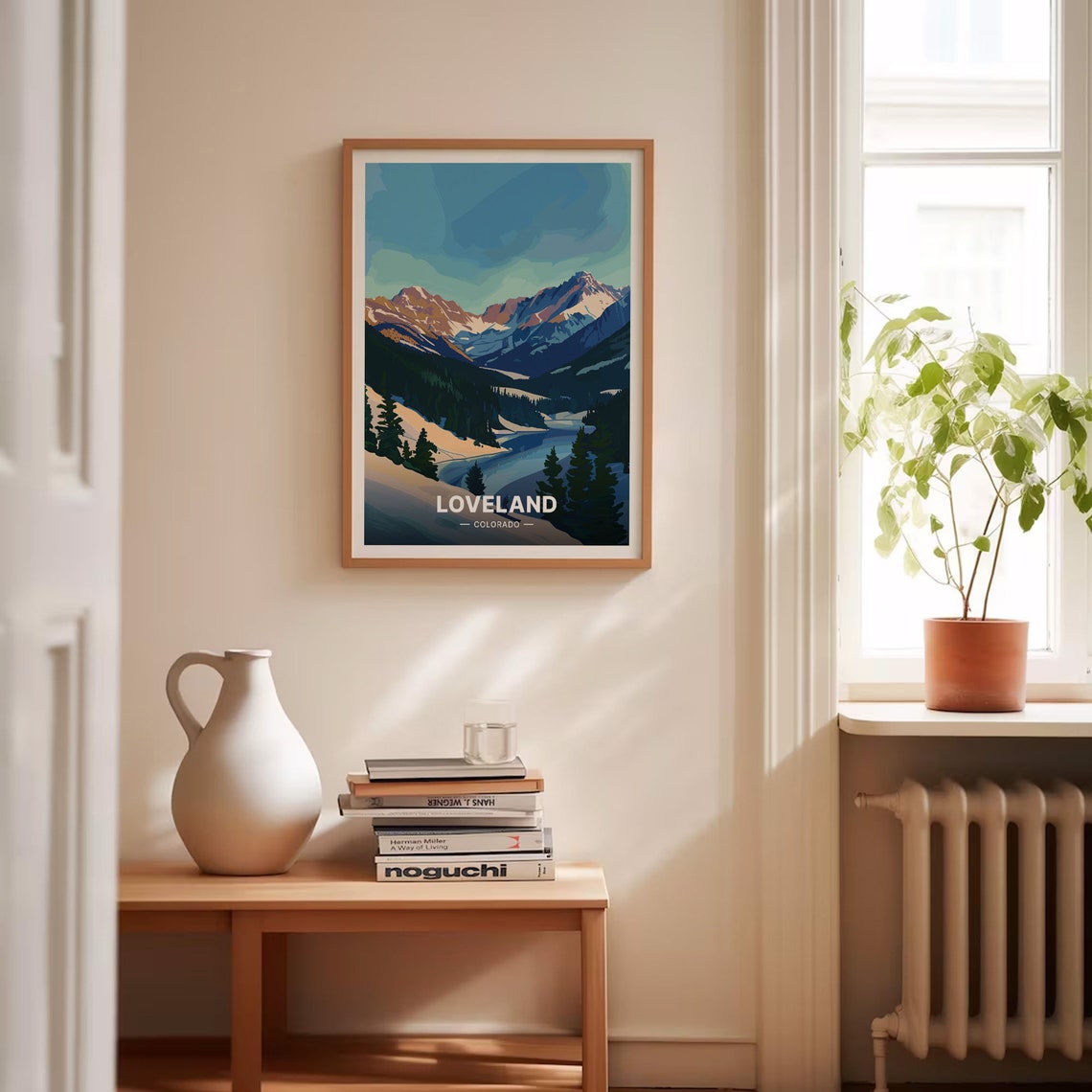 Loveland Colorado Snowy Mountain Valley Winter Travel Poster - Image 4