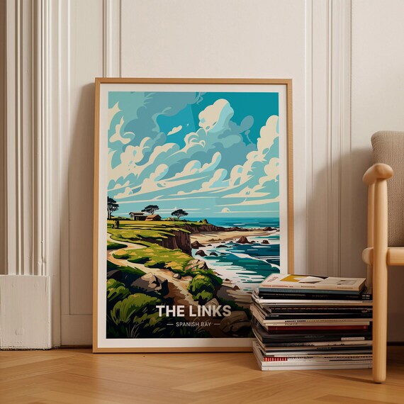 Spanish Bay Golf Course Poster Travel Inspired Wall Art Home Decor For Art Enthusiasts Golf Fans C20 1225