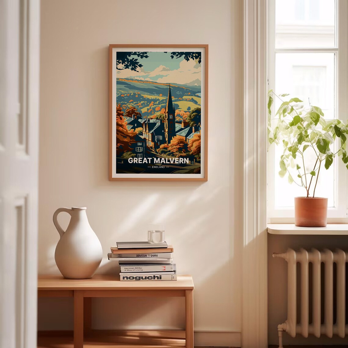 Great Malvern Travel Poster, British Countryside Art Print - Image 4