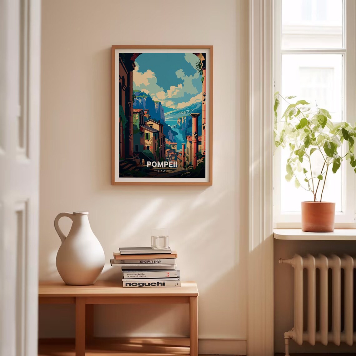 Pompeii Italy Vintage Travel Poster, Landmark Art Print - Image 4