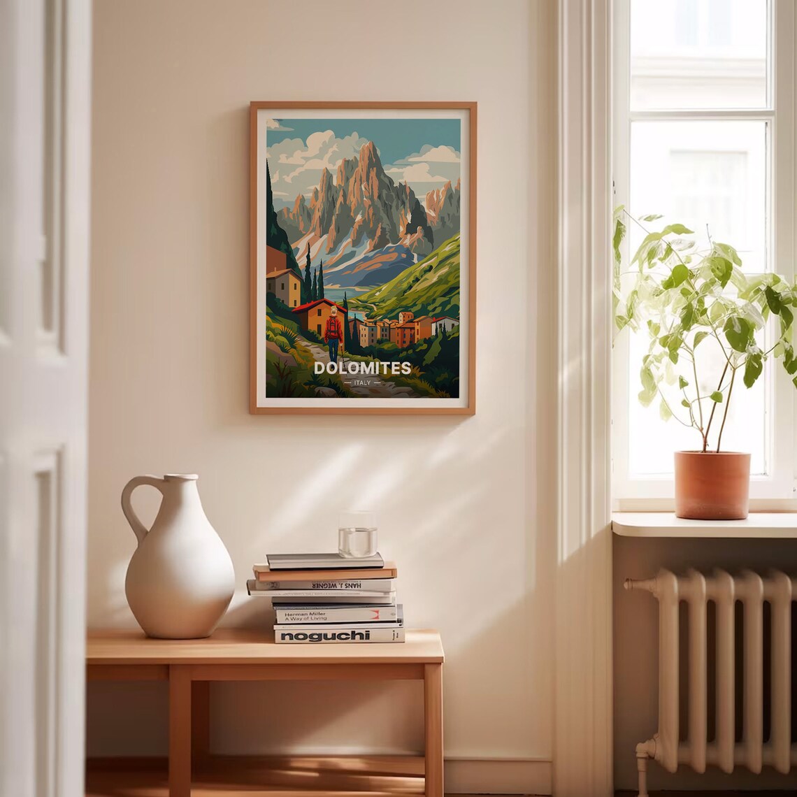 Italy Dolomites Travel Poster, Scenic Mountain Landscape - Image 4