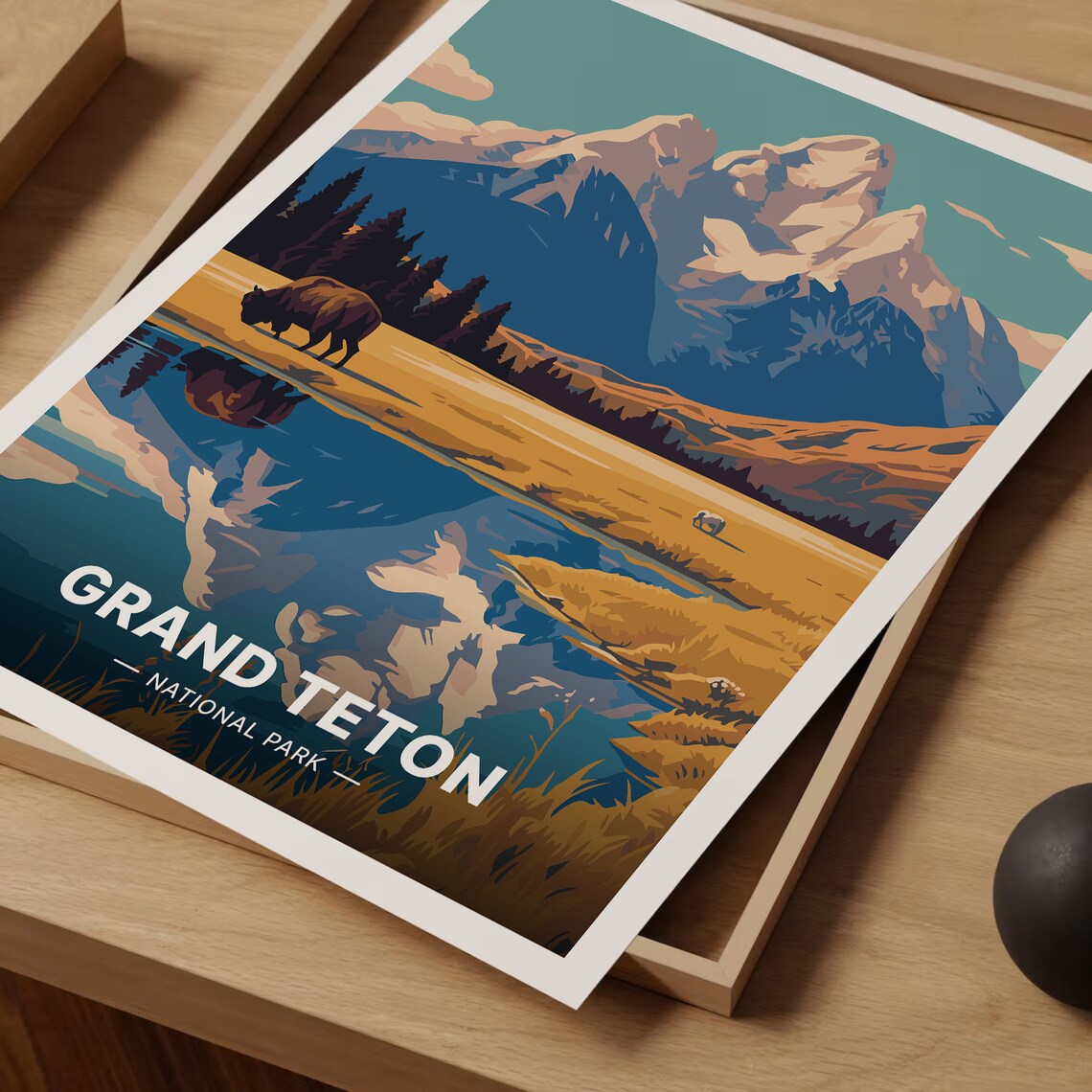 Grand Teton National Park Scenic Travel Poster - Image 3