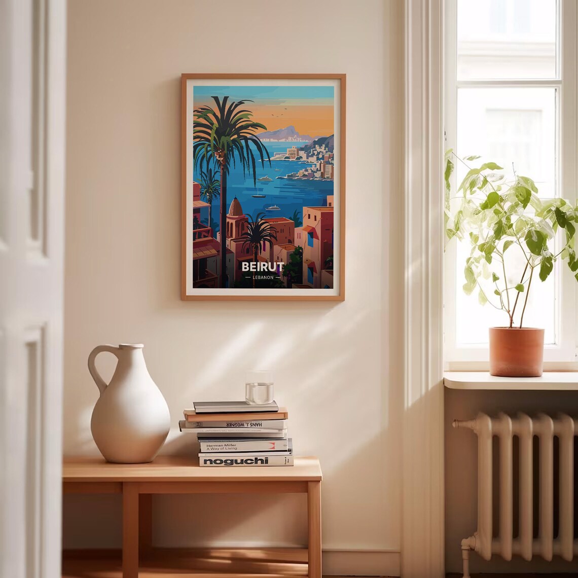 Beirut Travel Poster, Lebanon Cityscape Art Print - Image 4