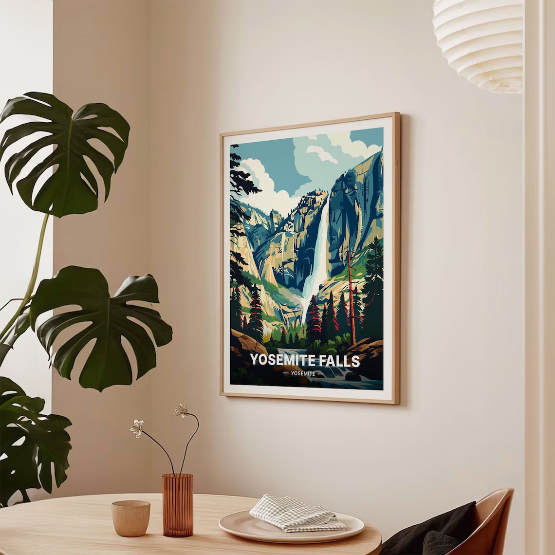 Yosemite Falls Scenic California Travel Poster - Image 2