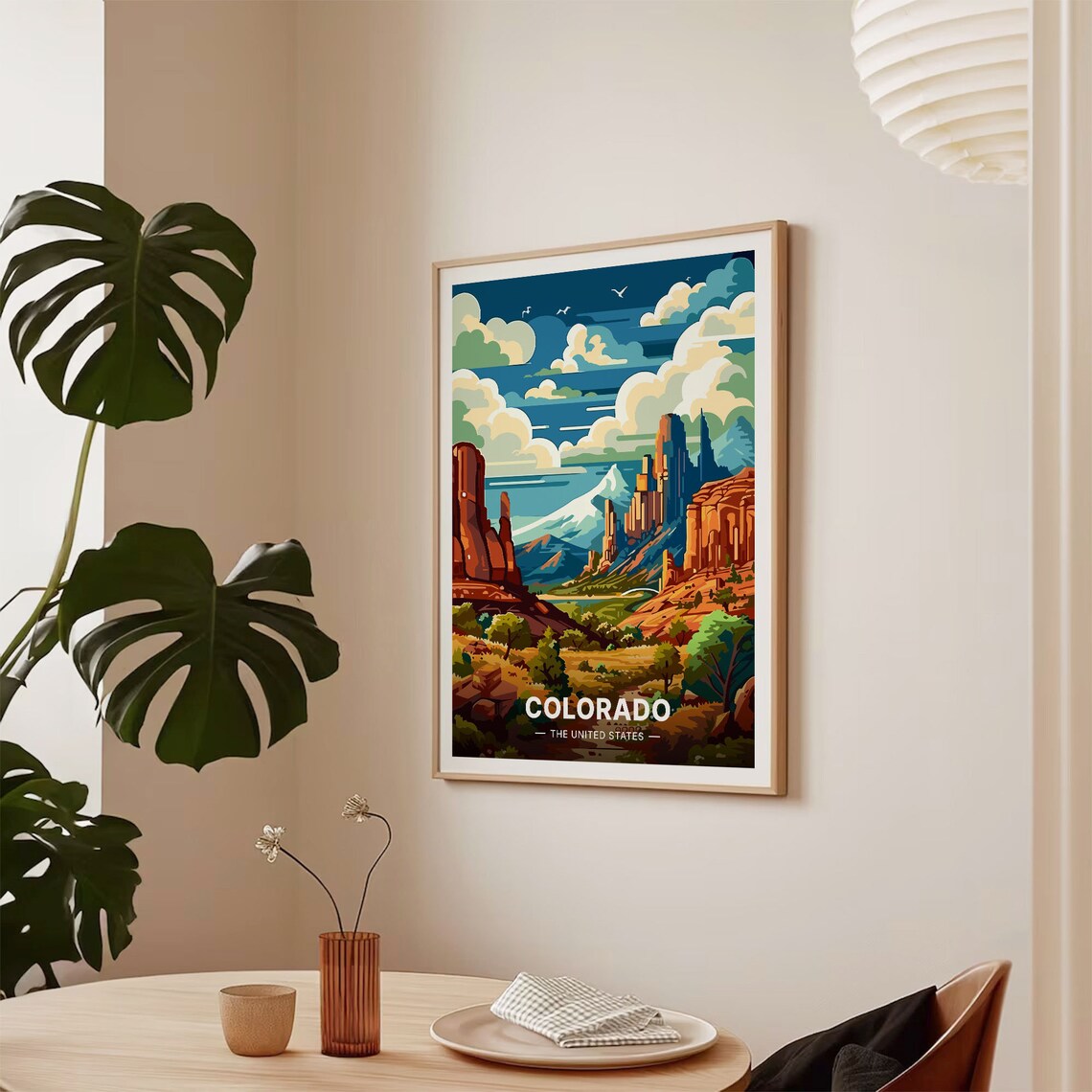 Colorado Travel Poster, Scenic Landscape Art Print - Image 2