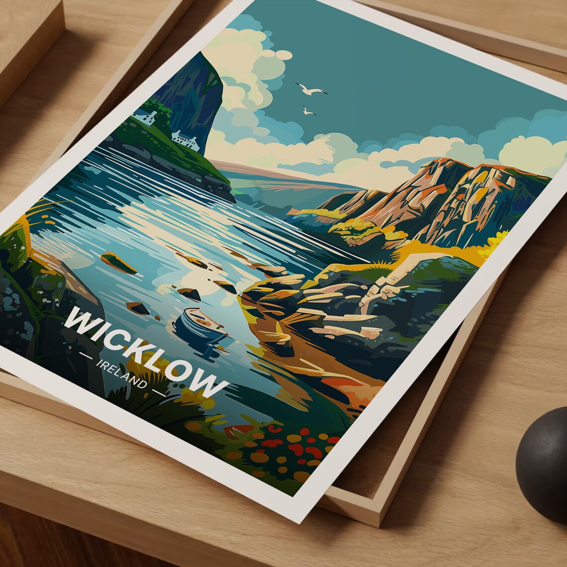 Wicklow Ireland Vintage Inspired Travel Poster - Image 3