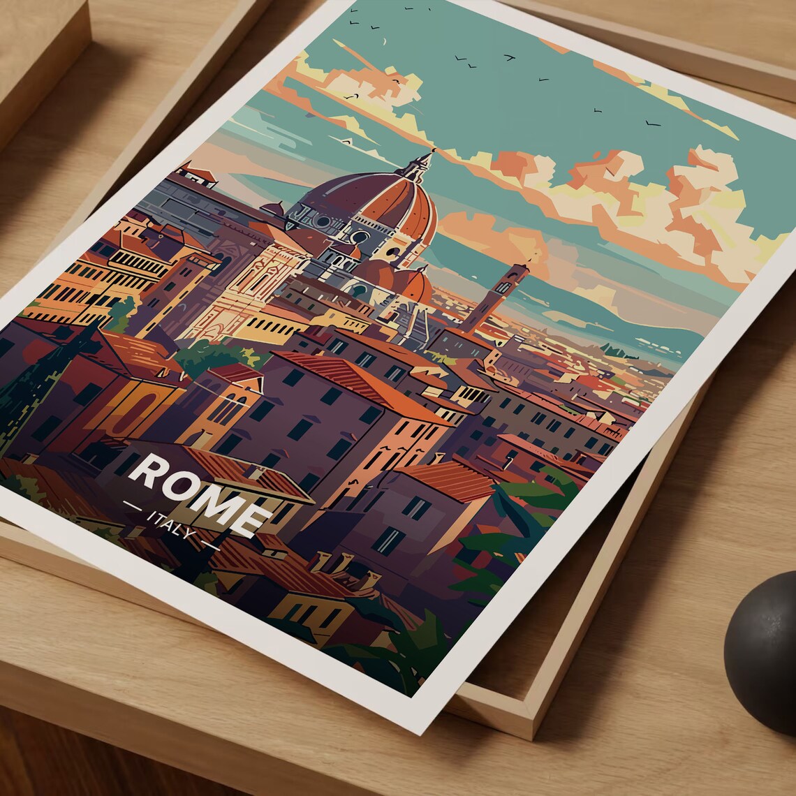 Rome Travel Poster, Italy Wall Art Poster Print - Image 3