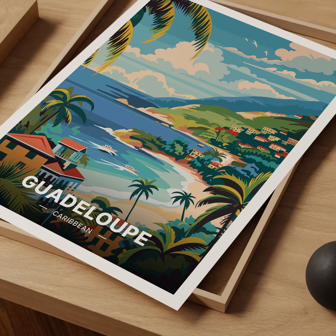 Guadeloupe Caribbean Poster Travel Wall Art Unique Birthday Gift Idea Home Decor C20 944 - Image 3