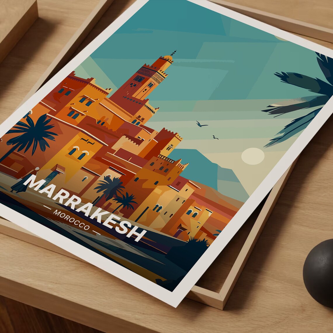 Marrakesh Travel Poster Morocco Birthday Gift Poster - Image 3