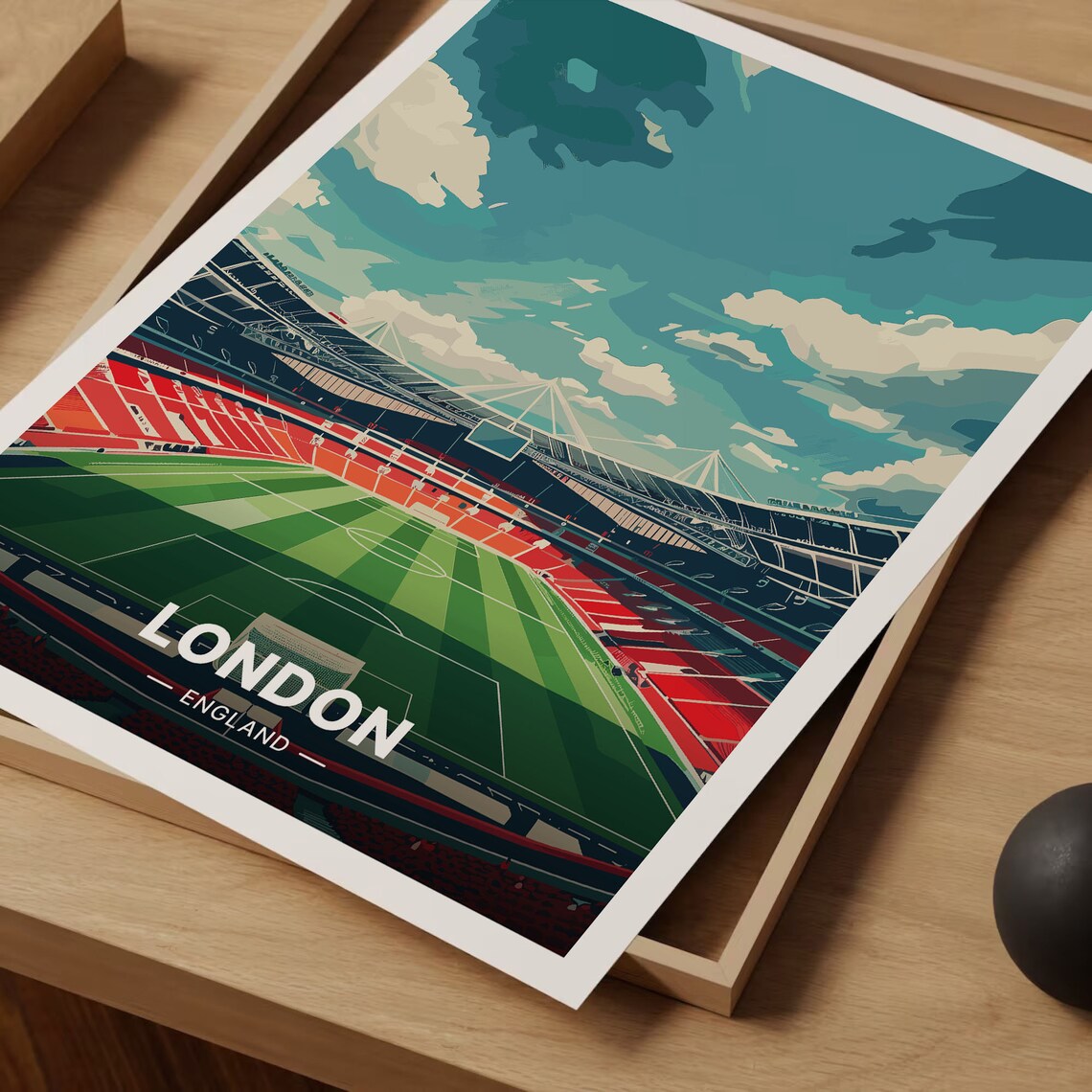 Emirates Stadium London England Travel Poster - Image 3