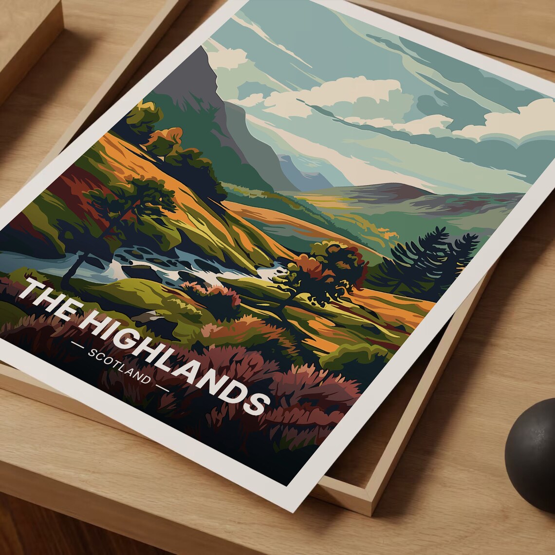Scotland Highlands Travel Poster, Artistic Home Decor - Image 3