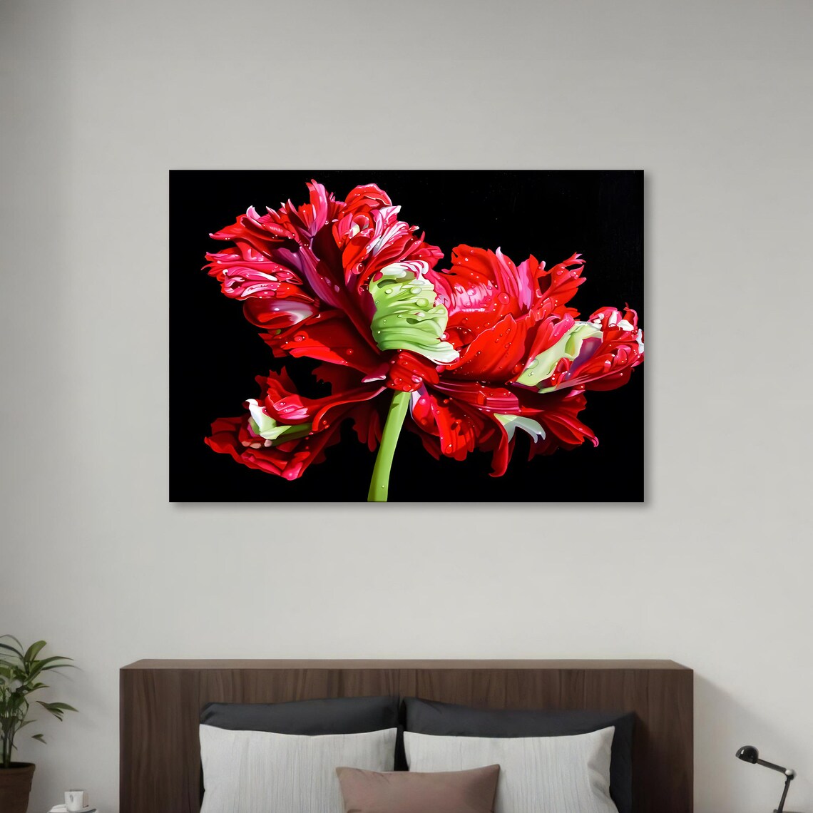 Bold Floral Painting, Modern Botanical Decor - Image 3