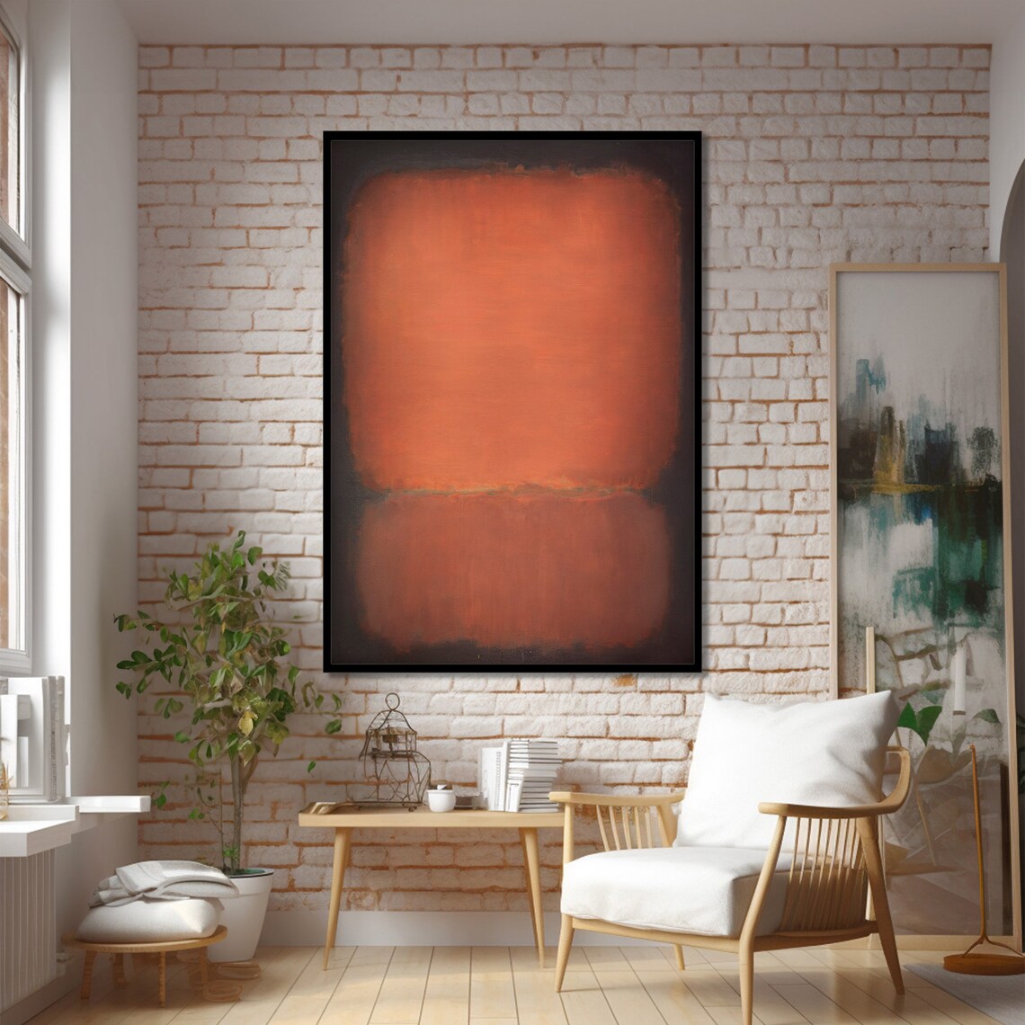 Rothko Inspired Abstract Art Print, Modern Minimalist - Image 2