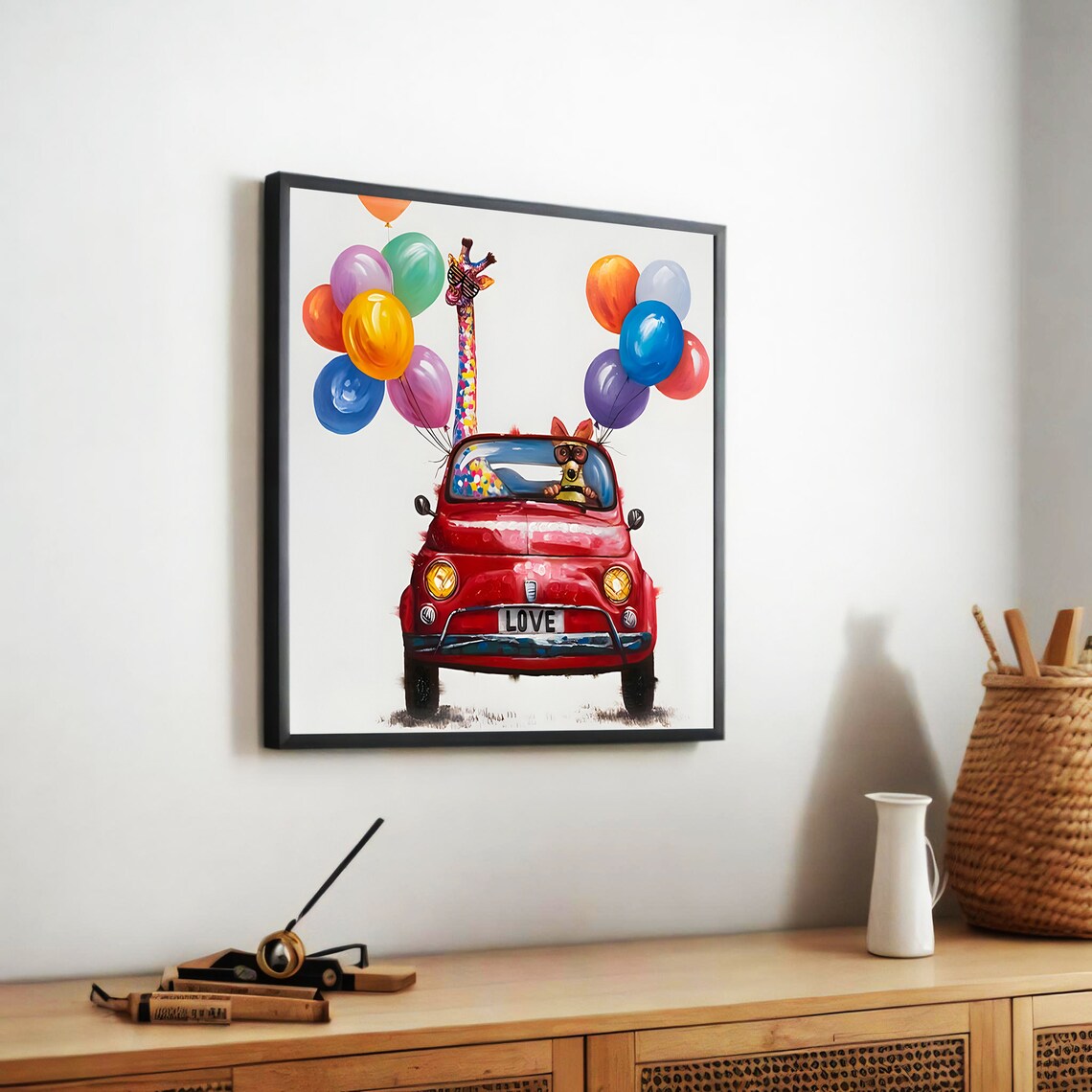 Whimsical Animal Car Ride, Fun Home Decor Poster - Image 5