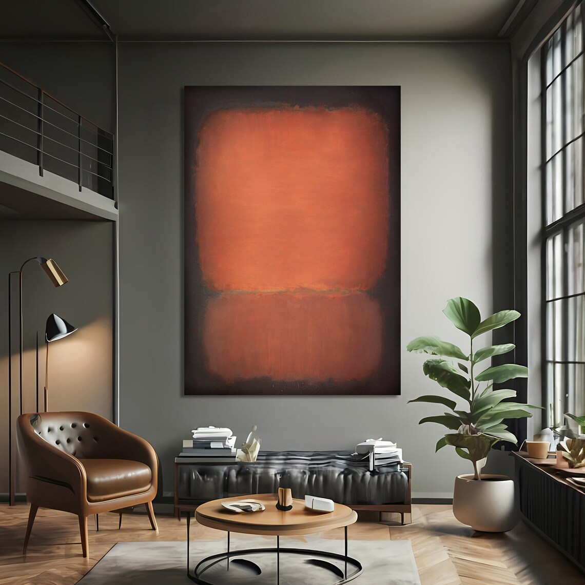 Rothko Inspired Abstract Art Print, Modern Minimalist - Image 3