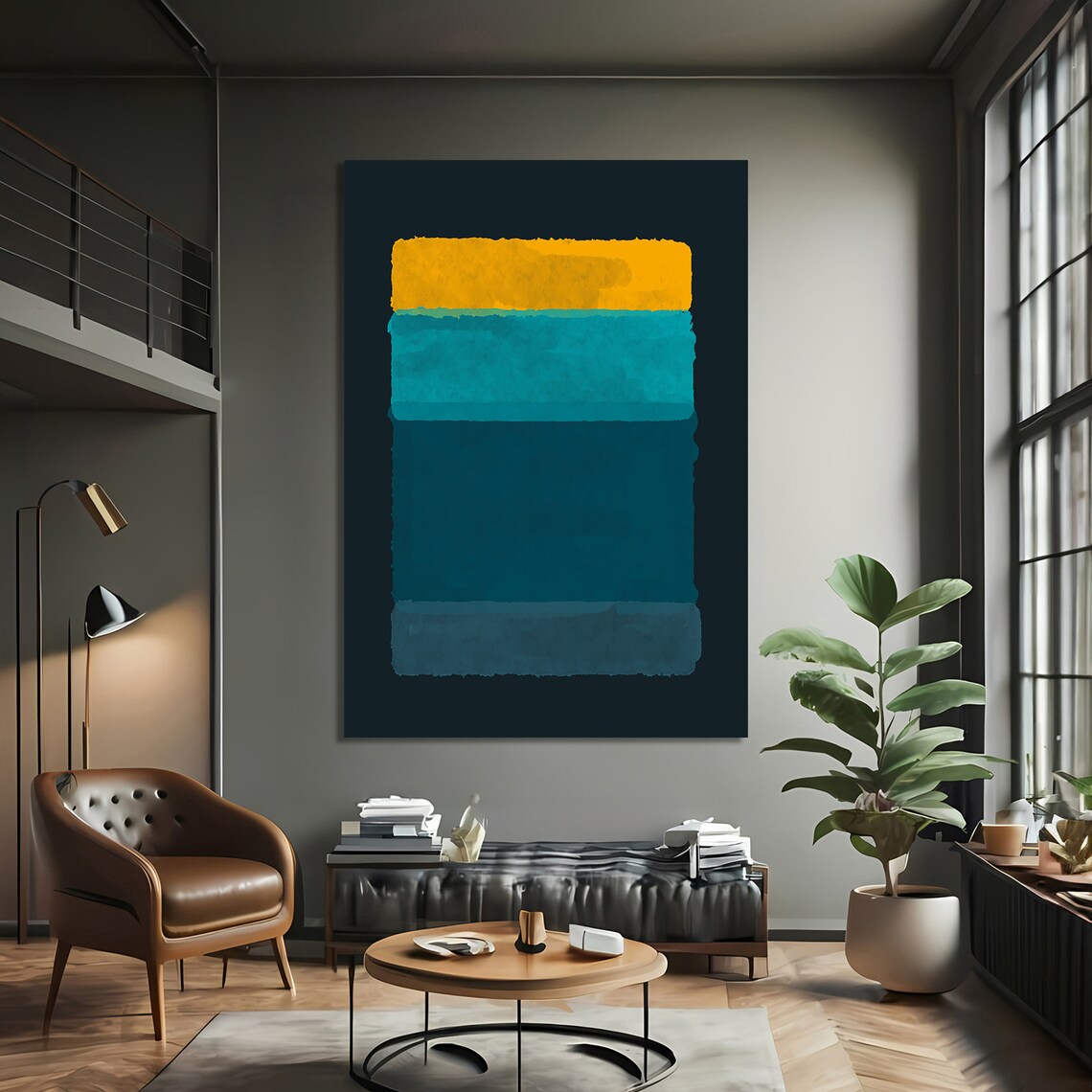 Mark Rothko Style Minimalist Abstract Art - Image 3