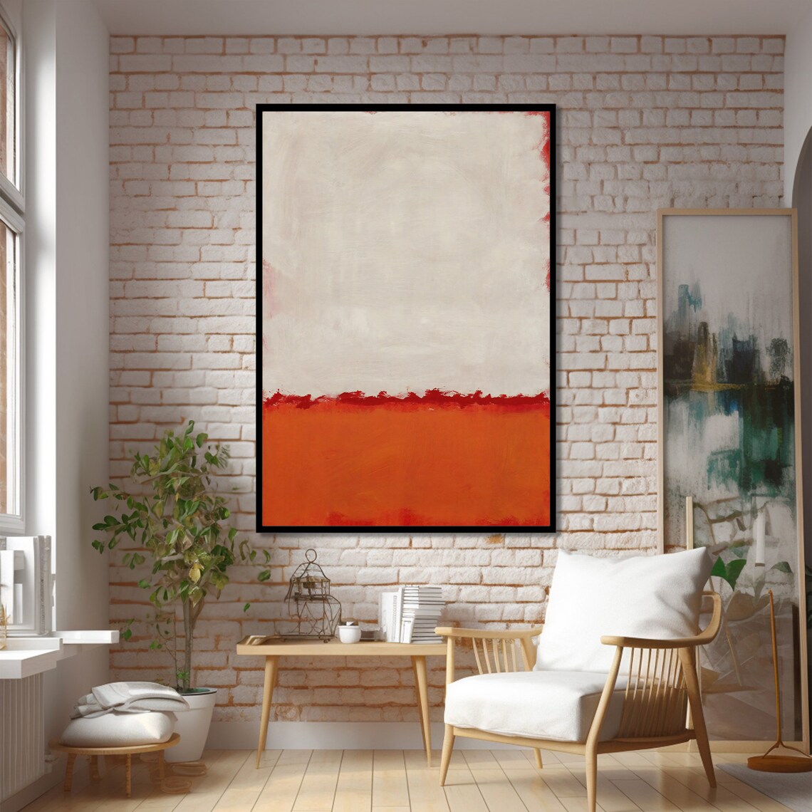 Mark Rokhto Inspired Abstract Art, Minimalist Decor - Image 3