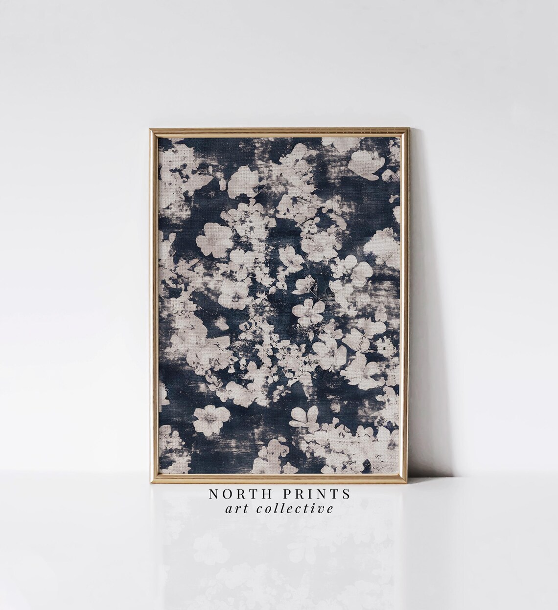 Abstract Botanical Pattern Art Print, Modern Floral