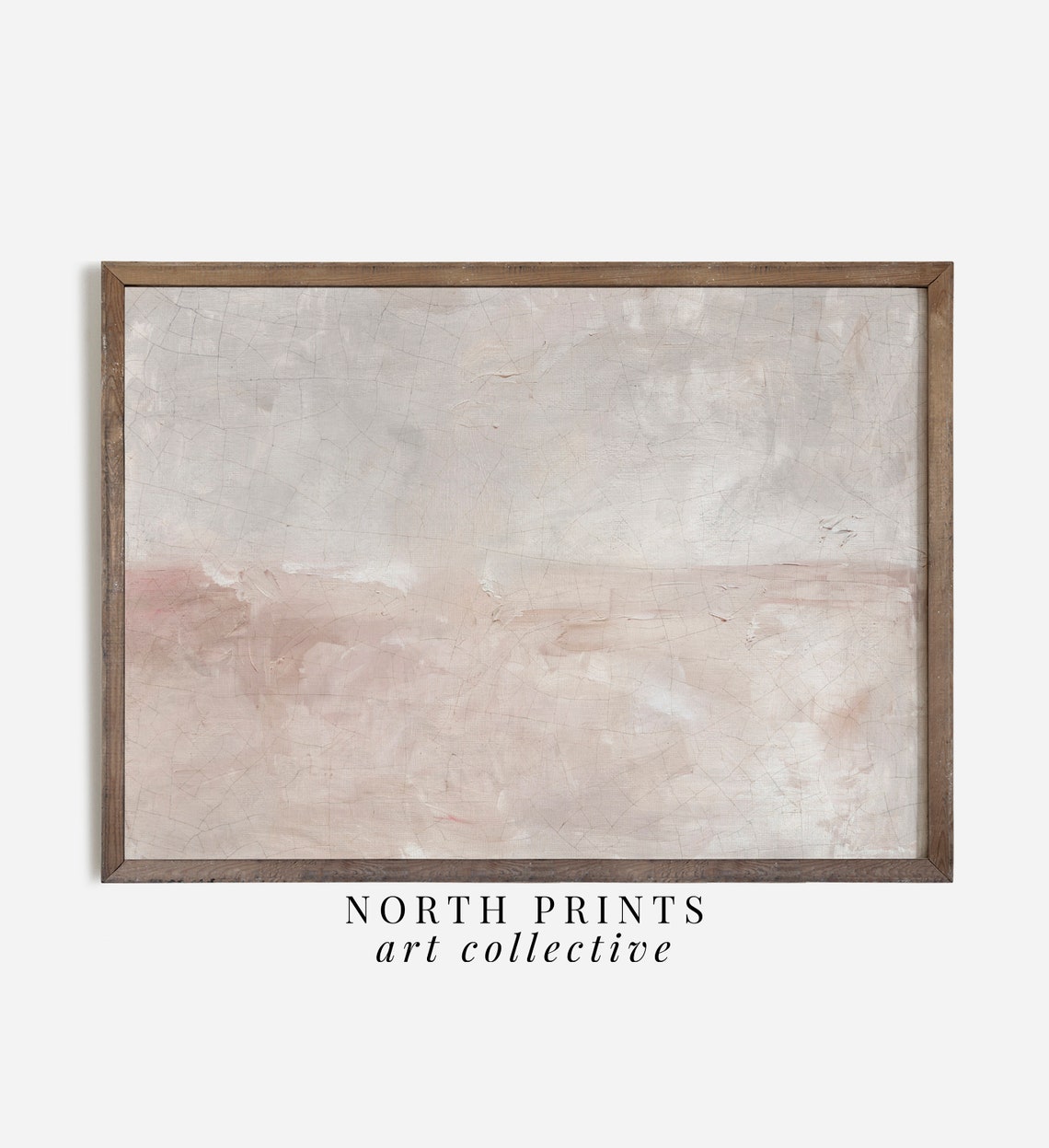 Minimalist Abstract Neutral Blush Pink Beige Beach Modern Poster - Image 2