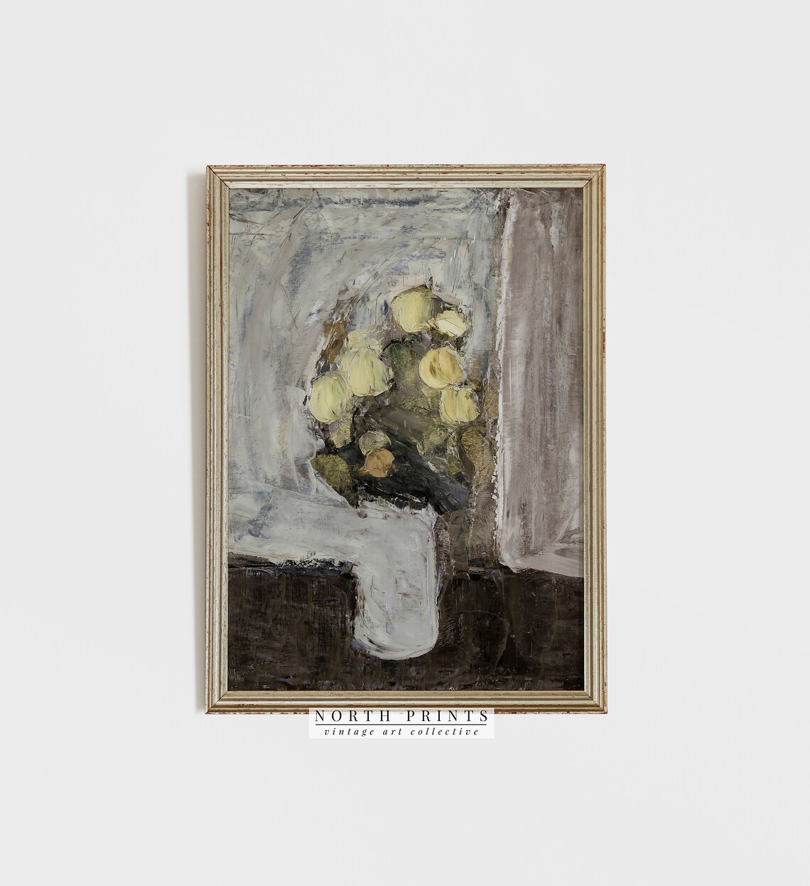 Vintage Moody Botanical Abstract Art Print - Image 2